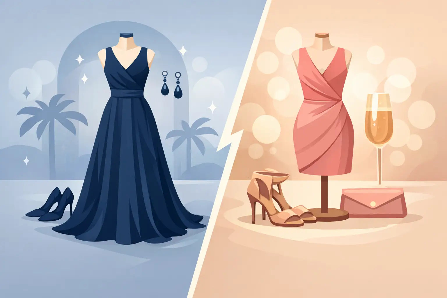 Gowns vs Cocktail Dresses: What to Wear