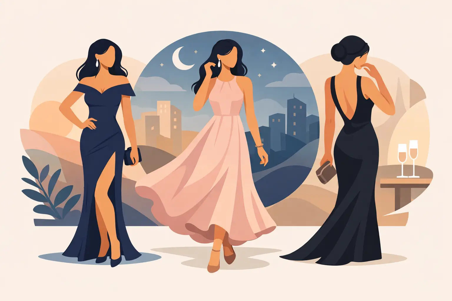 How to Wear Evening Maxi Dresses Well