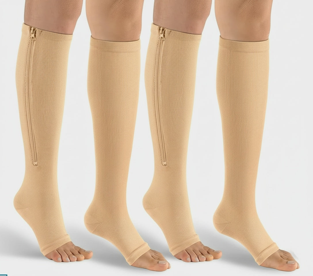 Toe-Free Compression Socks